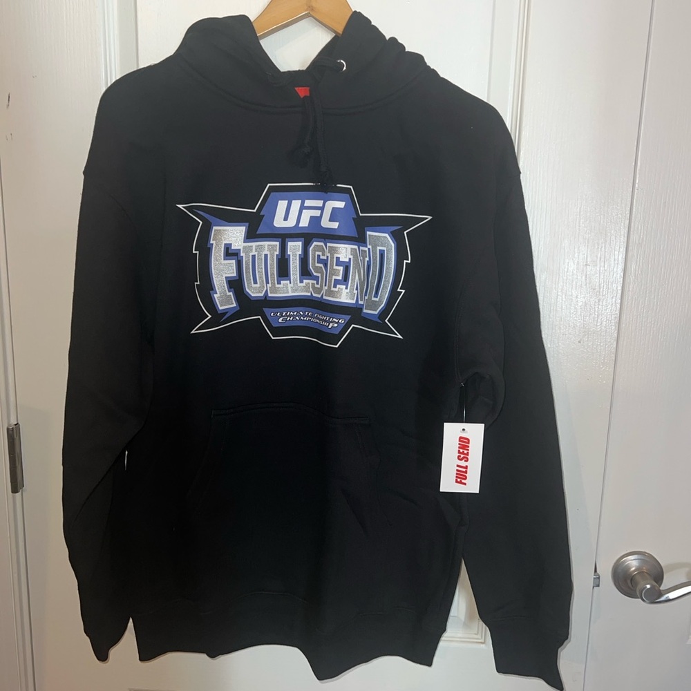 Full Send x UFC Championship Hoodie Medium M Black Tap Out Nelk Boys Sweatshirt